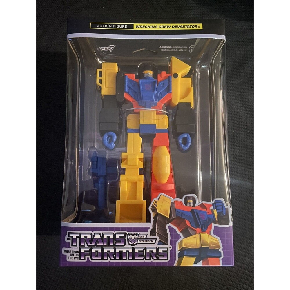 Super7 Transformers Reaction Devastator 2 Action Figure G1 Movie Constructicons